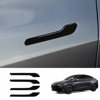 ABS Side Mirror Covers & Door Handle Covers for 2026 New Tesla Model Y Standard Door Handle Covers Glossy Black