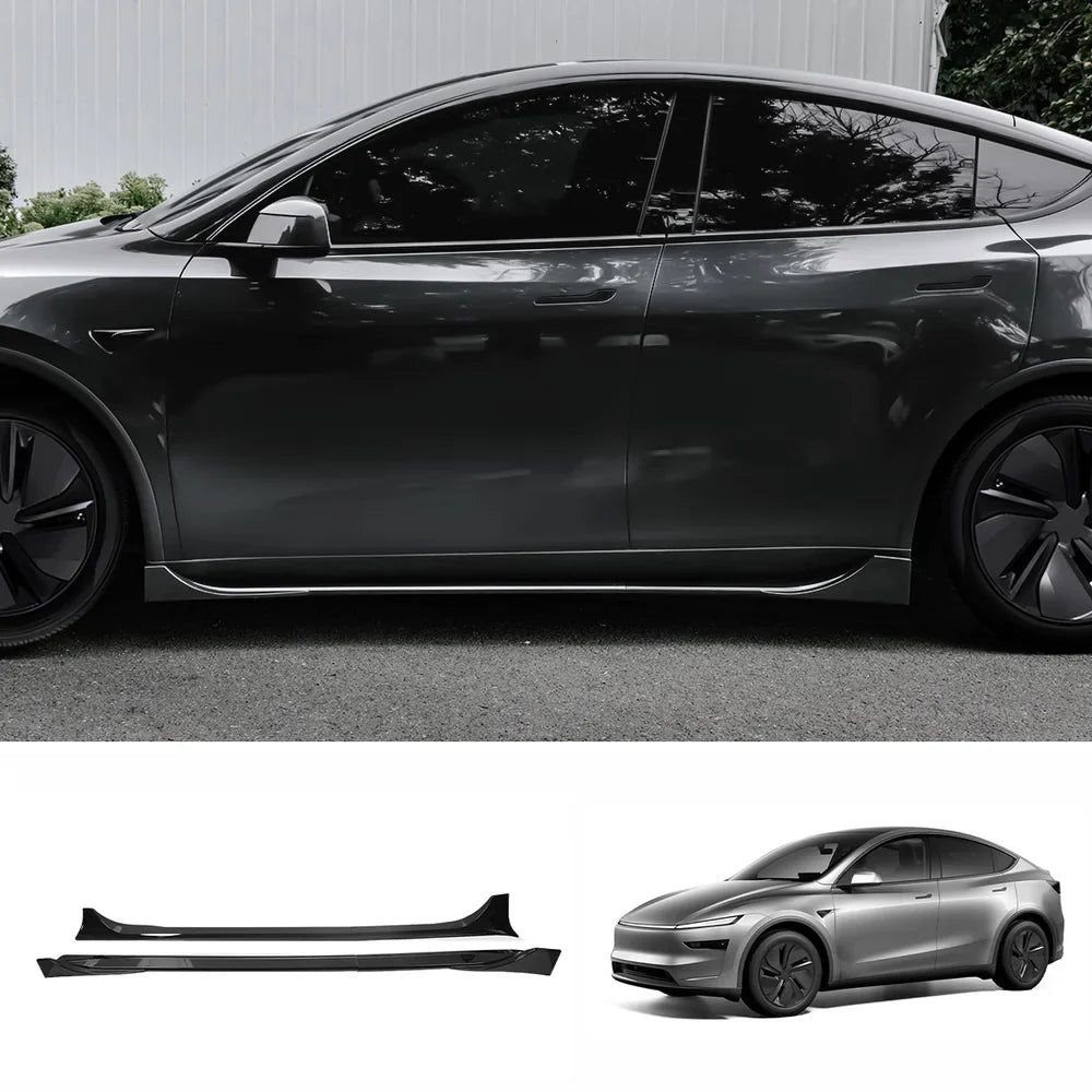 ABS Split-Type Side Skirts for Tesla Model Y Juniper 2025+