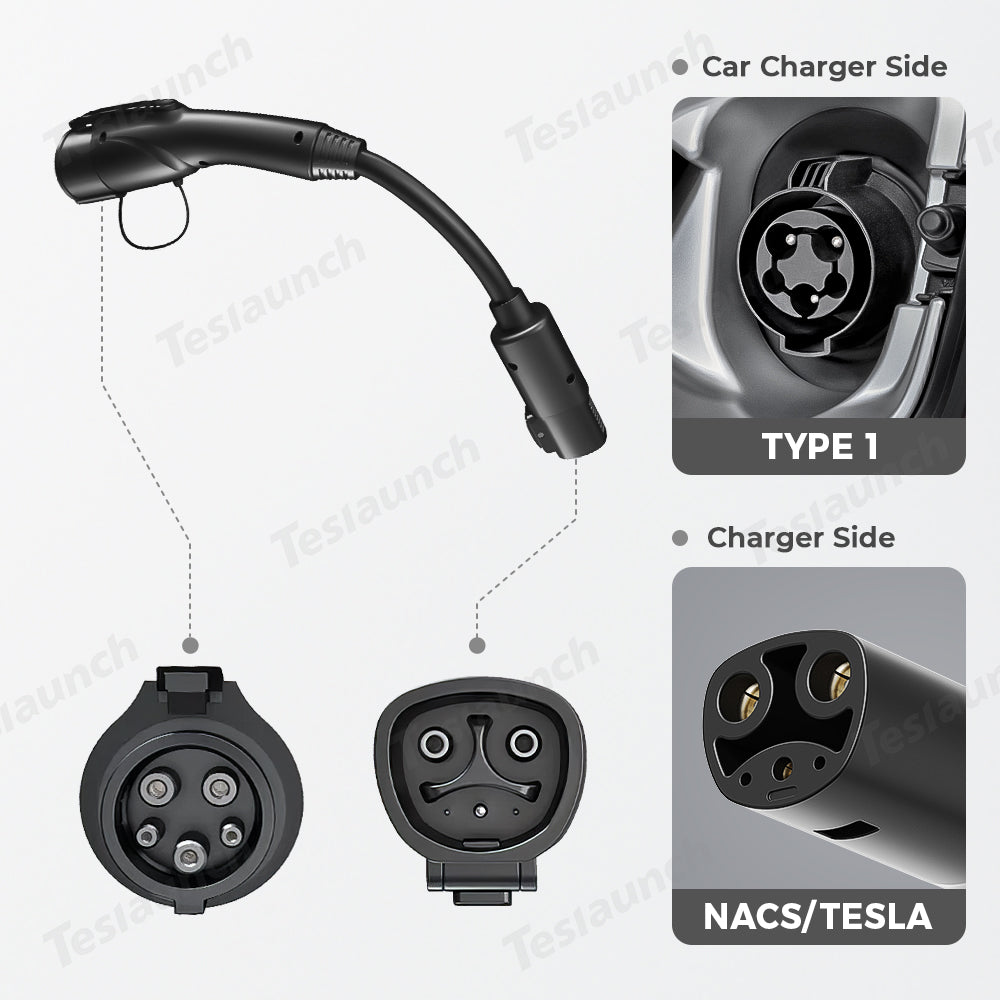 NACS/Tesla to J1772 Adapter Charger Connector Cable