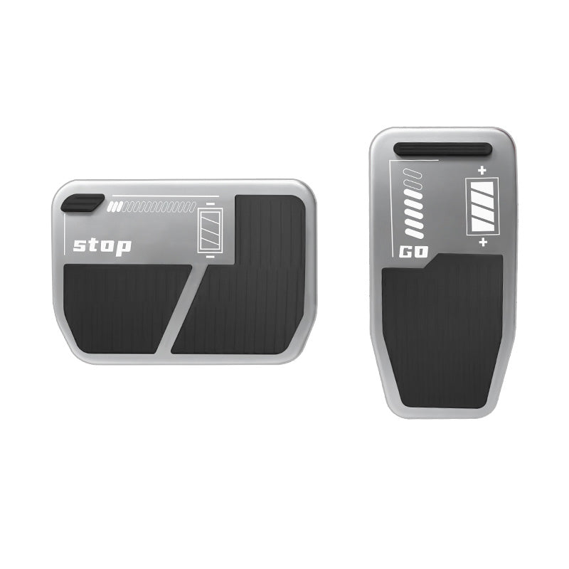 Model 3/Y Performance Alloy Pedals, Non-Slip Metal Brake Pedal Cover (2017-2023) 2017-2023 Model 3 and 2020-2024 Model Y Stop Go