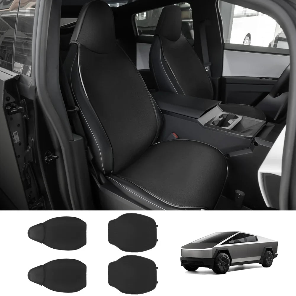 Breathable Mesh Seat Cover Set for Tesla Cybertruck 2024+ Front Row (4-Piece Set)