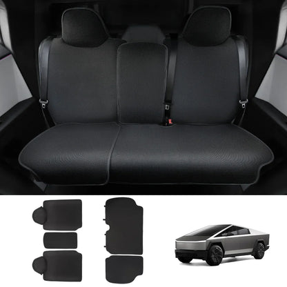 Breathable Mesh Seat Cover Set for Tesla Cybertruck 2024+ Rear Row (5-Piece Set)