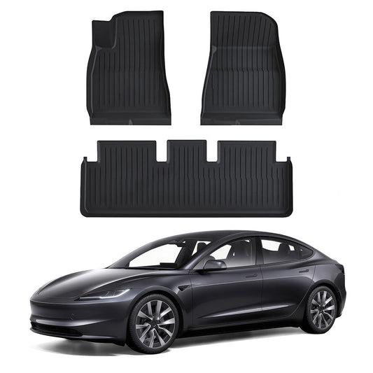 All Weather TPE Floor Mat for Tesla 2024 Model 3 Highland Floor Mat (3 PCS)