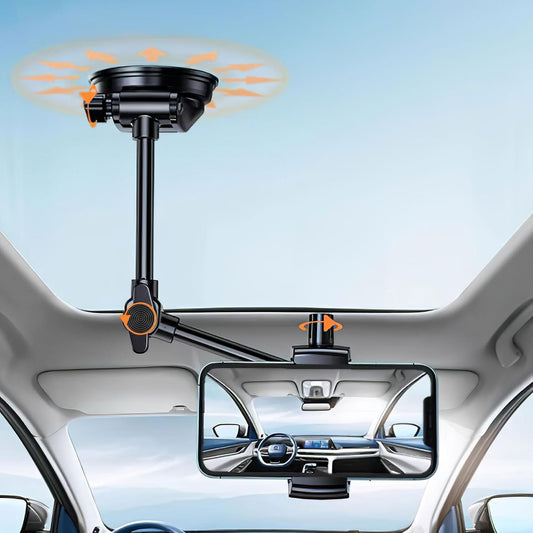 Adjustable Rotatable Car Phone Mount Holder for Tesla & EV – 360° Flexible Arm