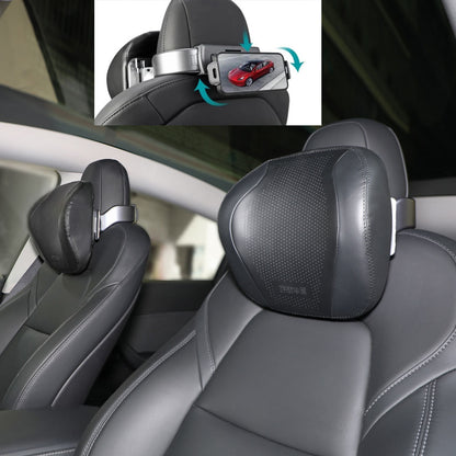Tesla Model 3/Y Adjustable Headrest Pillow with Phone & Tablet Holder