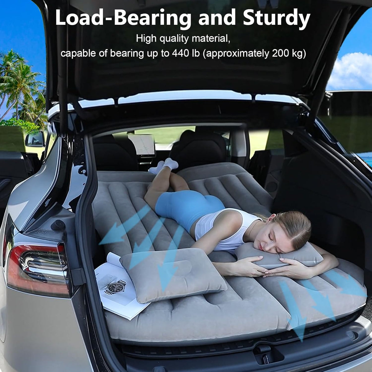 Air Mattress Portable Camping Bed For Tesla Model Y