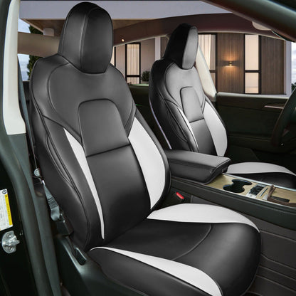 All-Inclusive Seat Cover For Tesla Model 3/Y Black-White