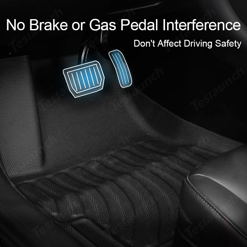 All-Weather Full Set Trunk Mat Cargo Floor Mats For Tesla 2024 Model 3 Highland