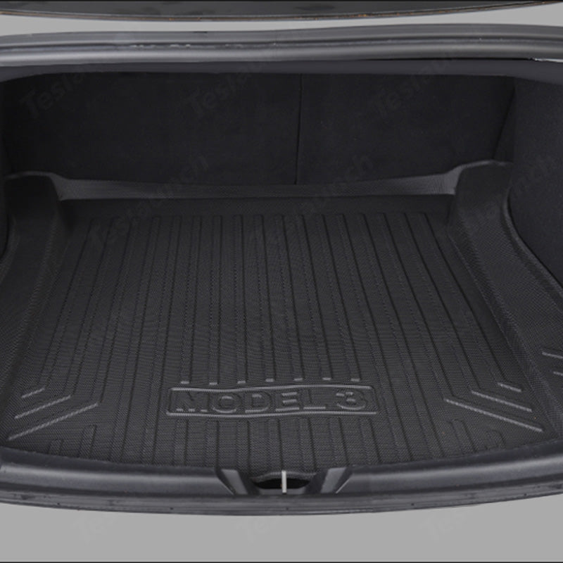 All-Weather Full Set Trunk Mat Cargo Floor Mats For Tesla 2024 Model 3 Highland