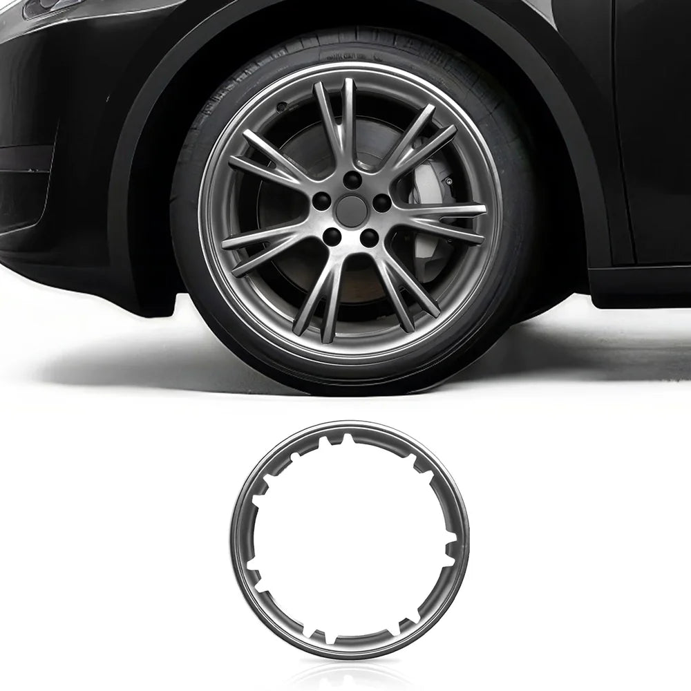 Replacement All-in-one Wheel Rim Protector for Tesla Model Y 19’’ Gemini Wheels (1PC) Carbon Grey 1PC