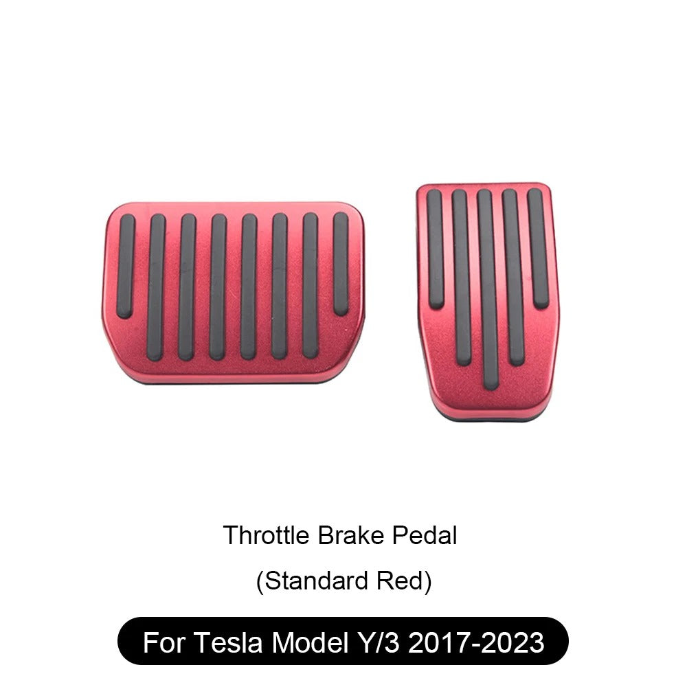 Alloy Foot Pedals For Tesla Model 3/Y/S/X Red