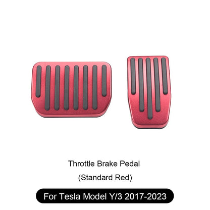 Alloy Foot Pedals For Tesla Model 3/Y/S/X Red
