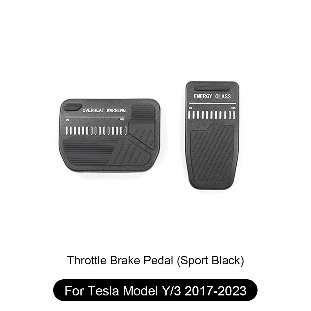Alloy Foot Pedals For Tesla Model 3/Y/S/X Energy Recovery Black