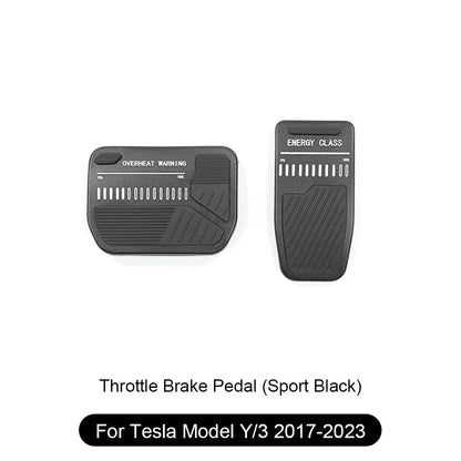 Alloy Foot Pedals For Tesla Model 3/Y/S/X Energy Recovery Black