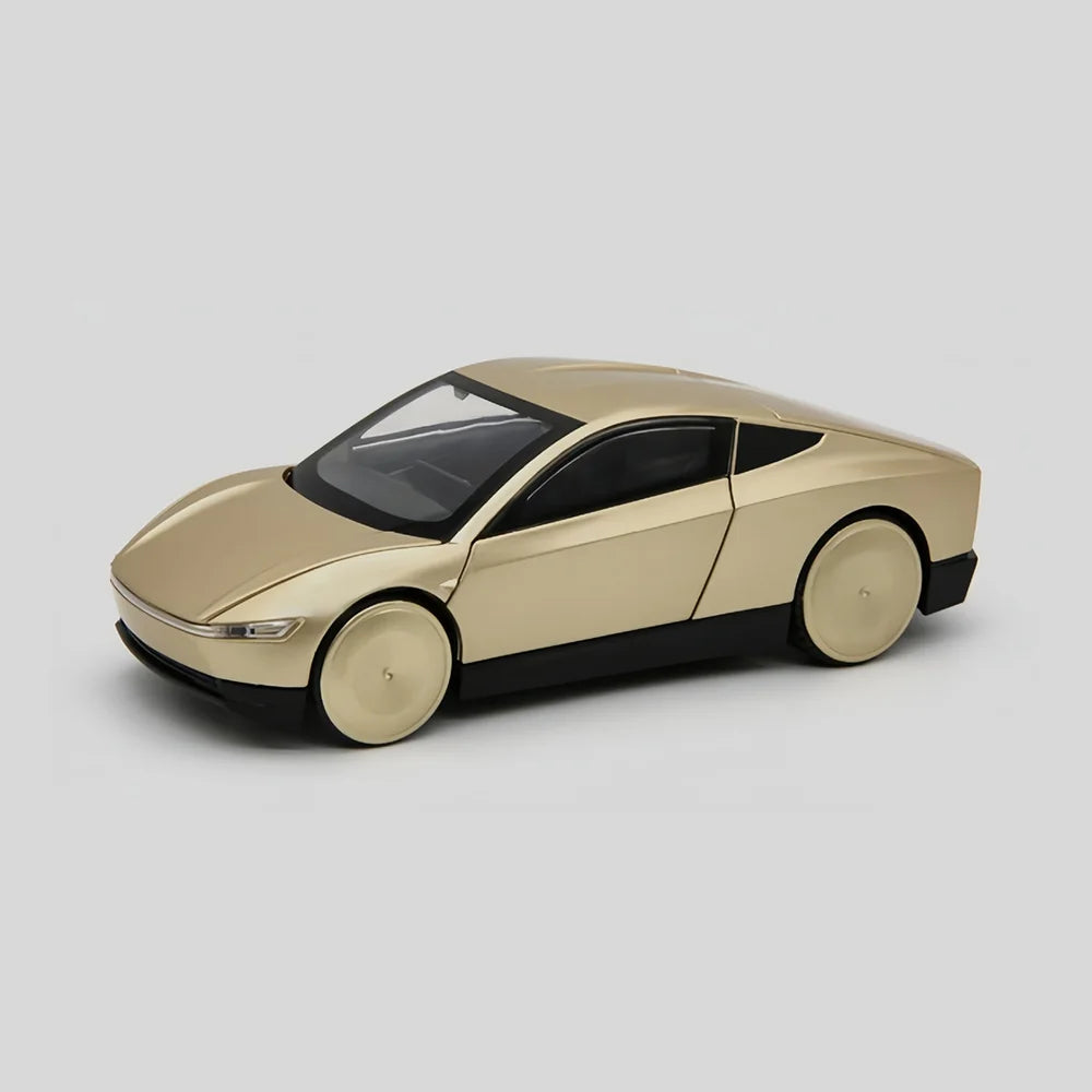 1:32 Cybercab Autonomous Robotaxi Alloy Diecast Model Car Gold