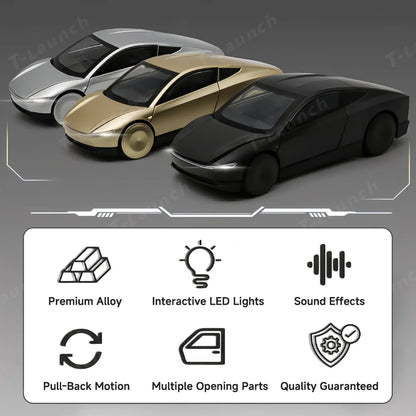 1:32 Cybercab Autonomous Robotaxi Alloy Diecast Model Car