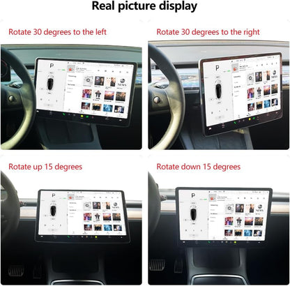 Aluminium Alloy Screen Rotating Holder Navigation Bracket Screen Swivel Tilt Mount for Tesla Model 3 Y