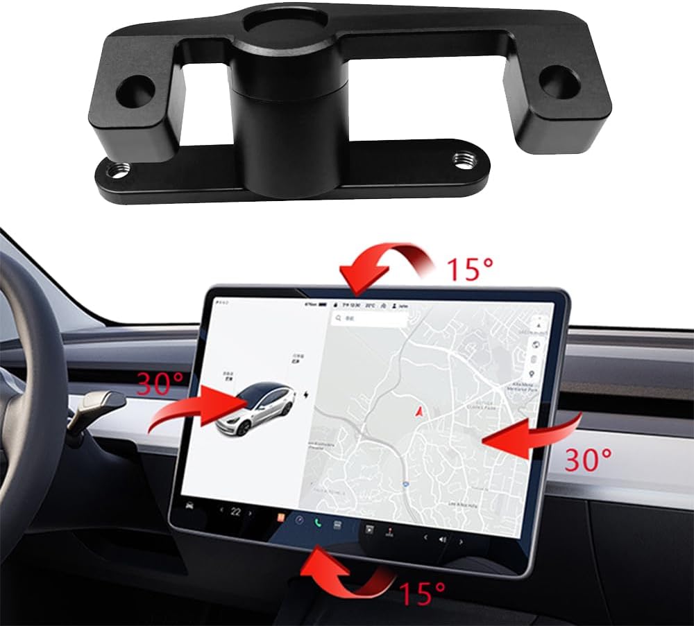 Aluminium Alloy Screen Rotating Holder Navigation Bracket Screen Swivel Tilt Mount for Tesla Model 3 Y