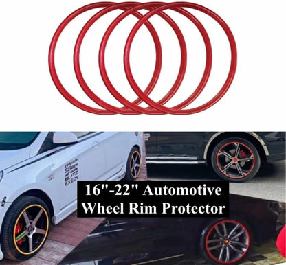 Aluminum Alloy Car Wheel Rim Protectors Anti-Scratch Wheel Protection Ring for Cars, Trucks, Tesla Set of 4