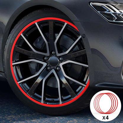 Aluminum Alloy Wheel Rim Protector- Fits All Cars (4pcs）