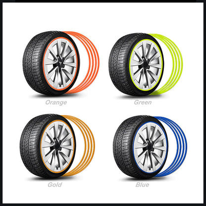 Aluminum Alloy Wheel Rim Protector- Fits All Cars (4pcs） Custom Color
