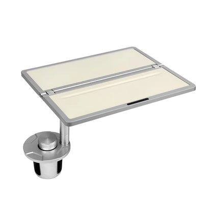 Aluminum Foldable Floating Car Table for Tesla Model 3/Y/S/X Aluminum Alloy White