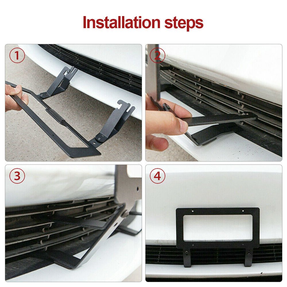 American Standard Metal License Plate Frame for Tesla Model 3 Model Y 2017-2024