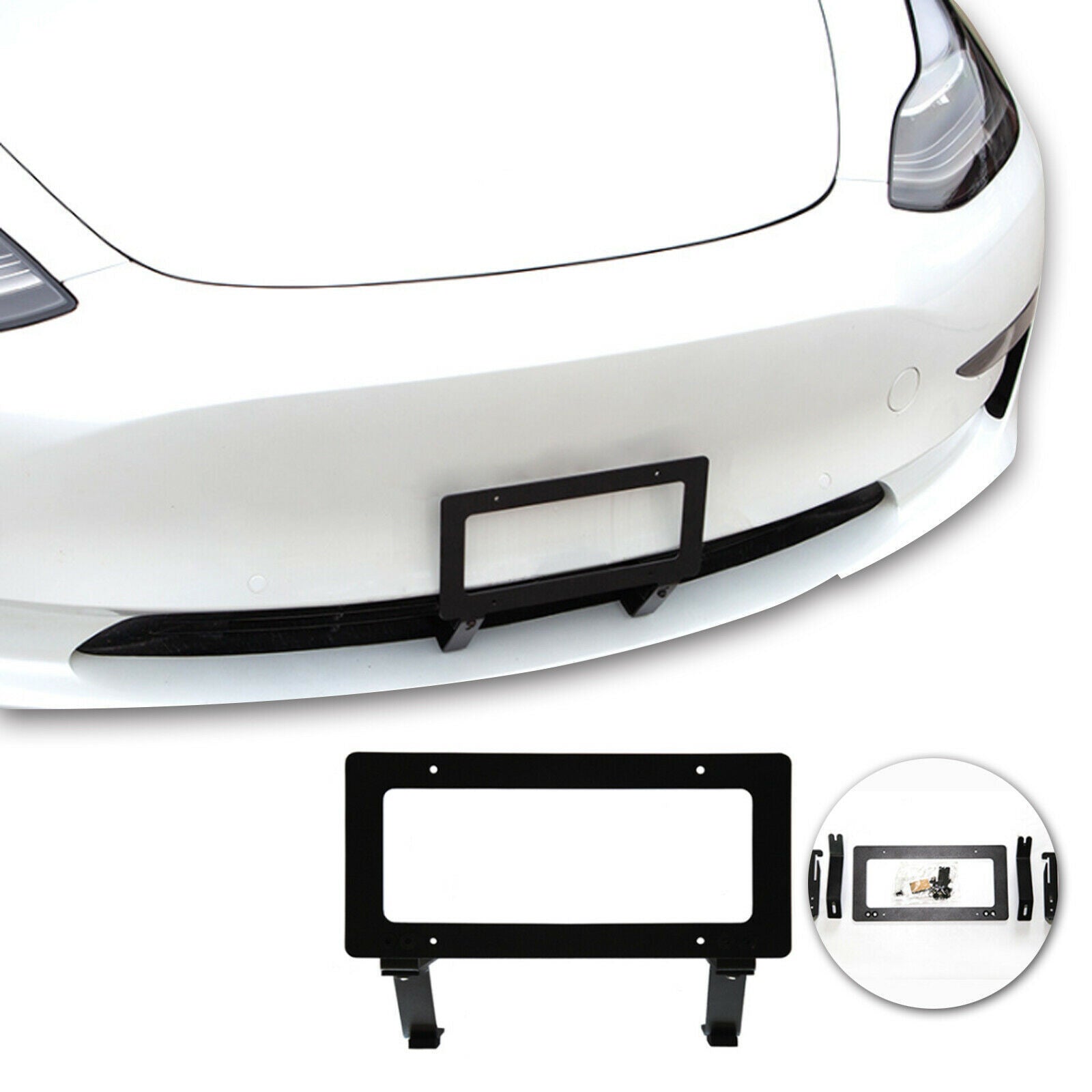 American Standard Metal License Plate Frame for Tesla Model 3 Model Y 2017-2024