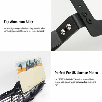 American Standard Metal License Plate Frame for Tesla Model 3 Model Y 2017-2024