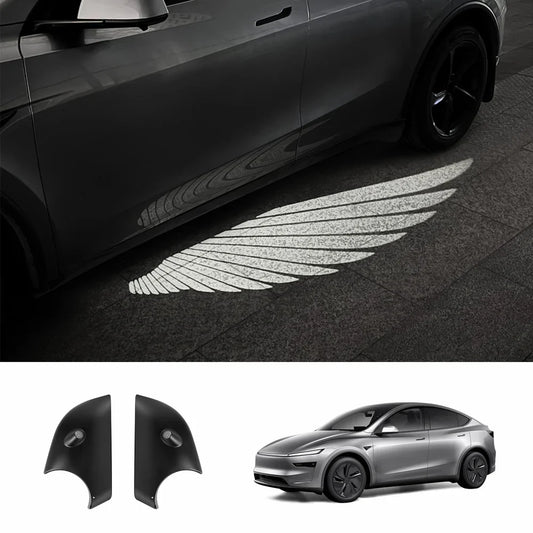 Angel Wing Side Mirror Welcome Projector Light for Tesla Model 3/Y (2017-2025+) Model Y Juniper 2025+ 2-Piece Set