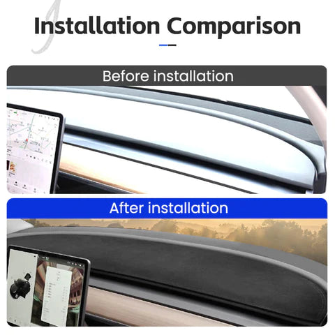 Anti-Glare Dash Cover Mat for Tesla Model 3/Y