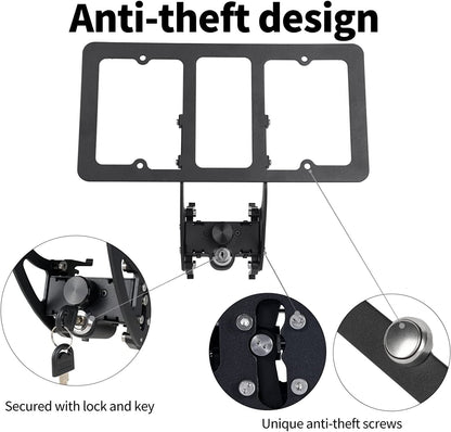 Anti-Theft No Drill License Plate Holder for Tesla Model 3/Y