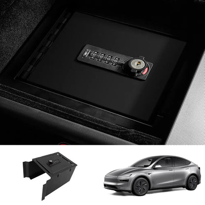 Anti-Theft Center Console Safe LockBox for Tesla Model Y Juniper 2025+ / Model 3 Highland 2024+ Model Y Juniper 2025+