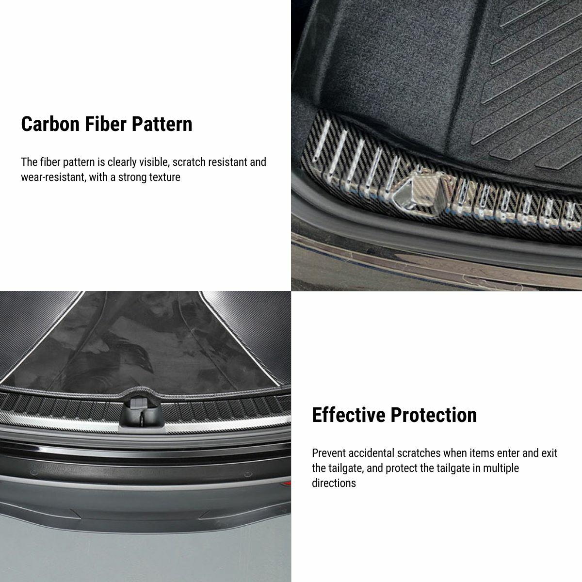 Anti-scratch Rear Bumper Protector for Tesla Model Y 2020-2024