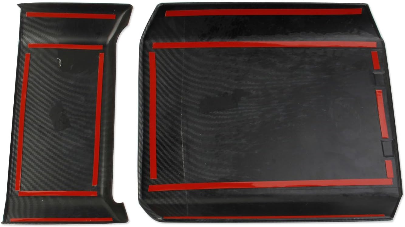 Center Control Armrest Covers (Carbon Fiber Pattern ABS) for Cybertruck (2 PCS)