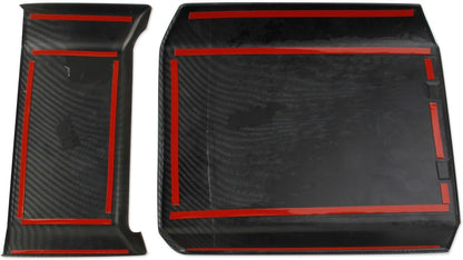 Center Control Armrest Covers (Carbon Fiber Pattern ABS) for Cybertruck (2 PCS)