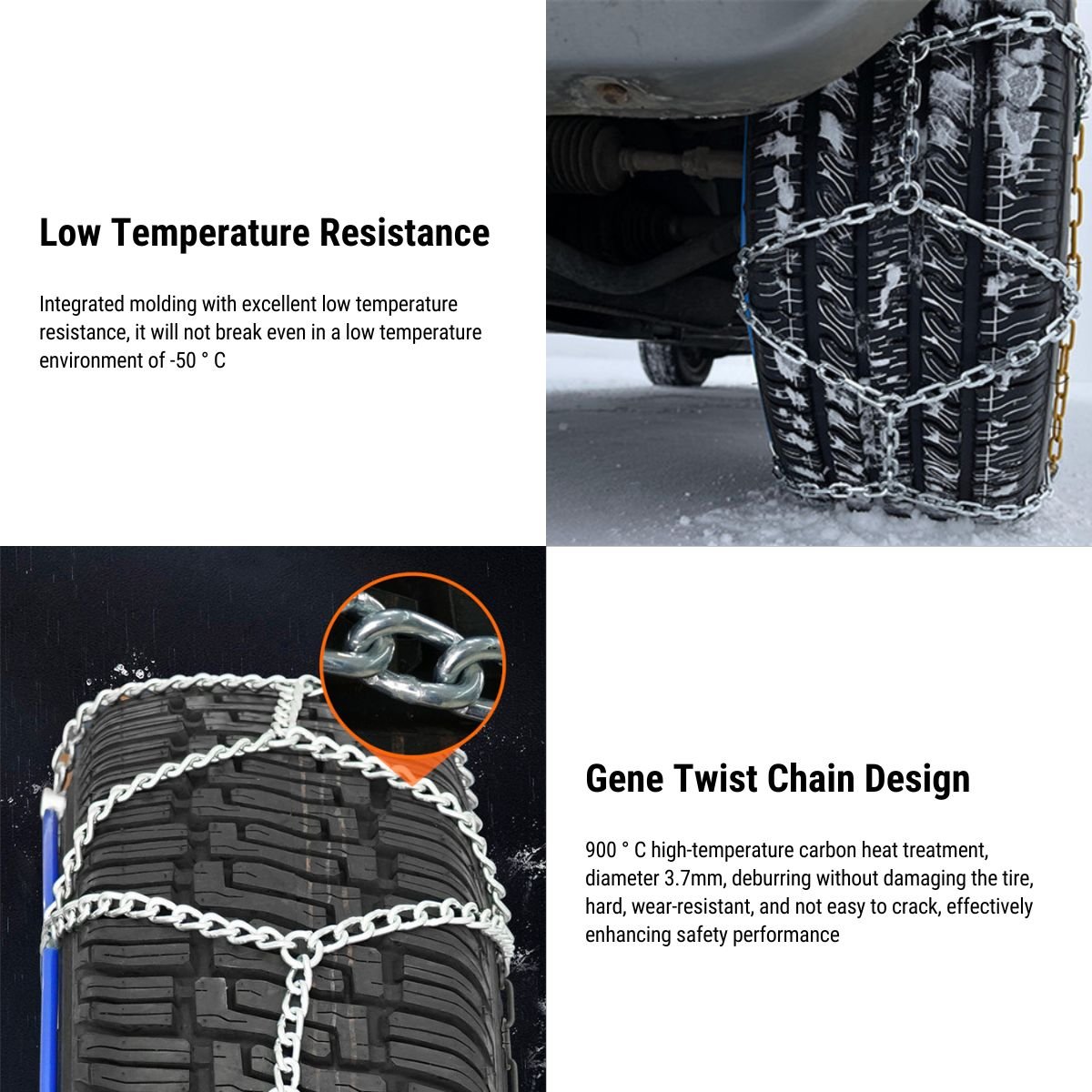 Automatic Tightening Snow Chains For Tesla Model 3/Y
