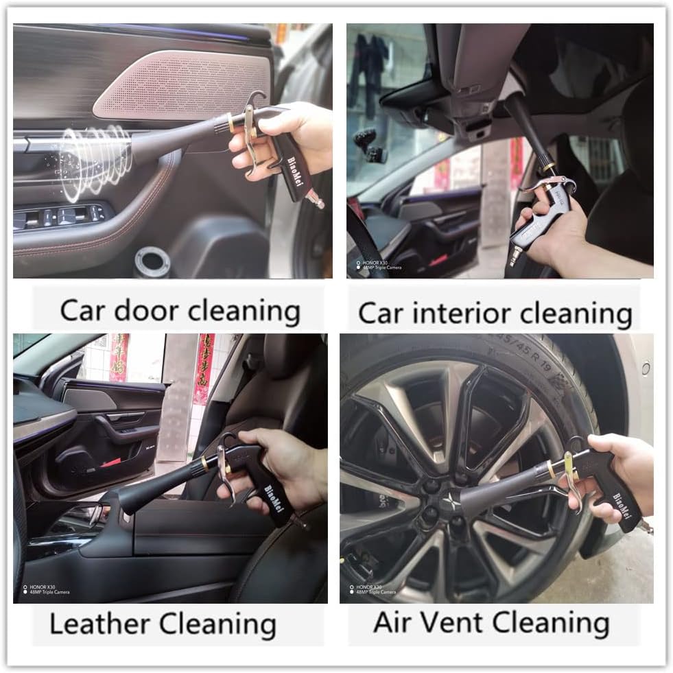 EV Car Interior Detailing Air Blow Tornado Vacuum Gun For Tesla