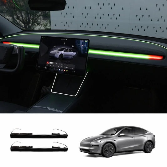 Smart Blind Spot Detection (BSD) Dashboard Ambient Light Bar for Tesla Model Y Juniper 2025+ / Model 3 Highland 2024+ Model Y Juniper 2025+