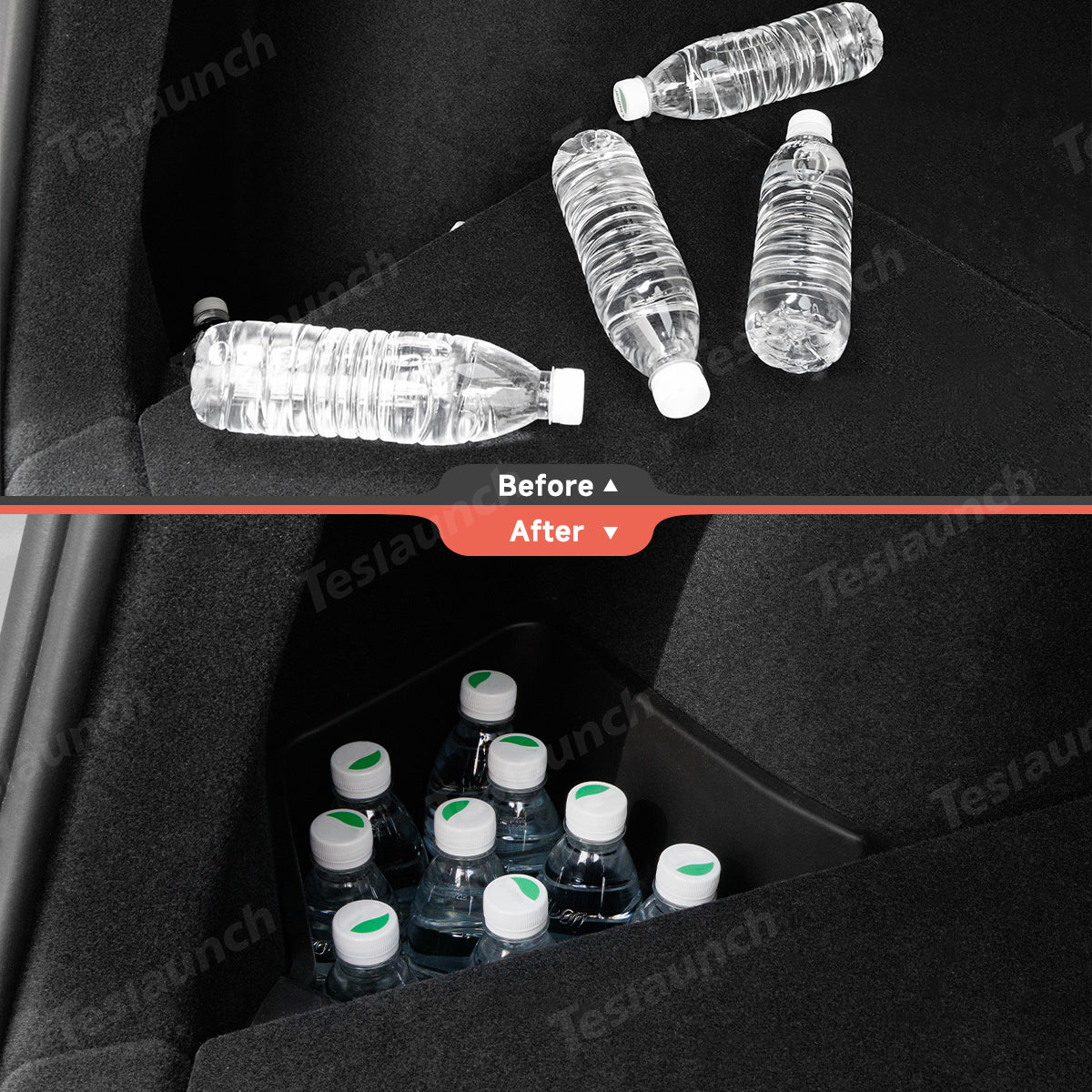 TPE Rear Trunk Side Storage Box for Tesla Model Y Juniper 2025+ (2 Pcs)