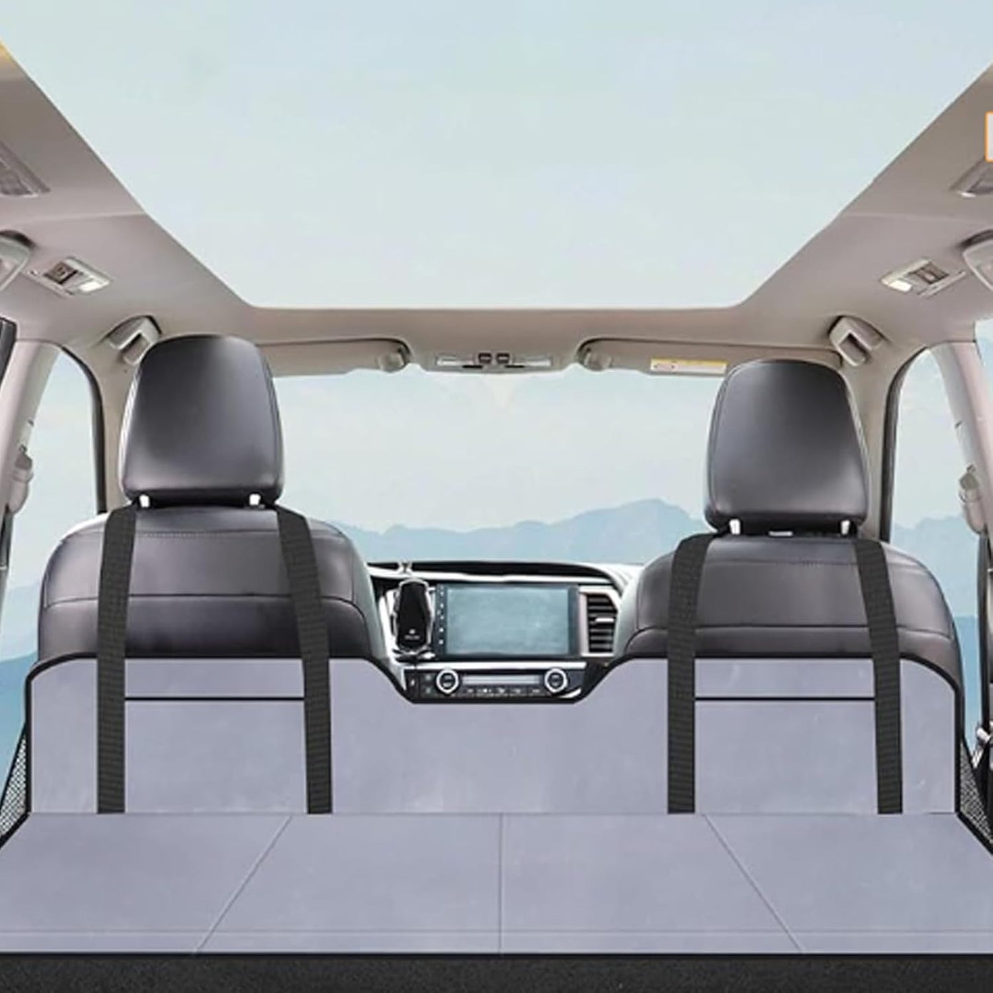 Car Travel Rear Seat Mattress Extension Plate For Tesla Model 3/Y/X/S Grey