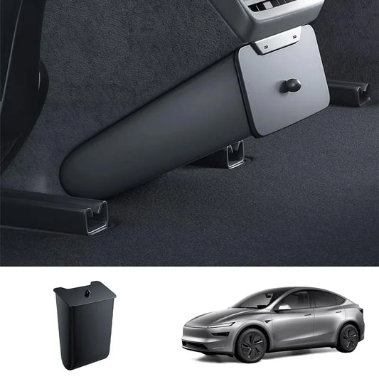 Backseat Magnetic Trash Can & Storage Box for Tesla Model Y Juniper 2025+