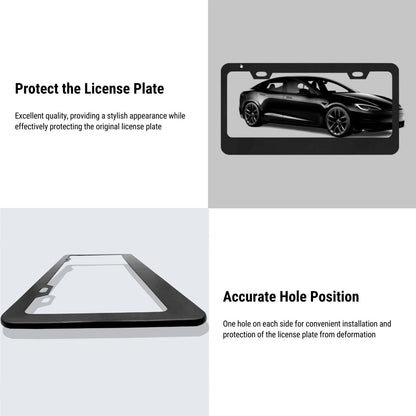 Black License Plate Frame (2pcs) for Tesla Model 3/S/X/Y