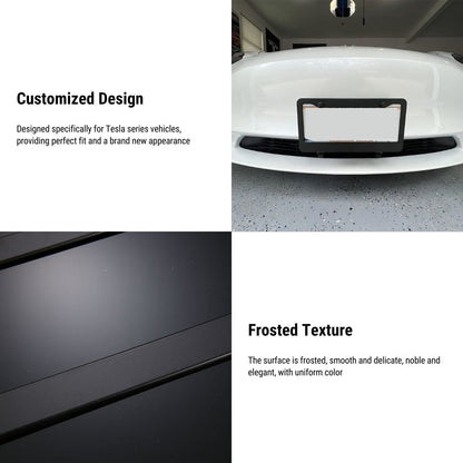 Black License Plate Frame (2pcs) for Tesla Model 3/S/X/Y