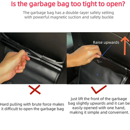 LED Car Garbage Bag for Tesla Model 3/Y/X/S