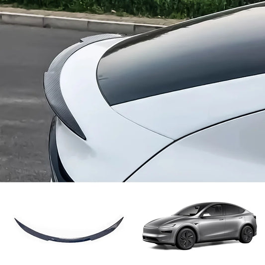 Blade-Style ABS Rear Spoiler for Tesla Model Y Juniper 2025+ Carbon Fiber Texture