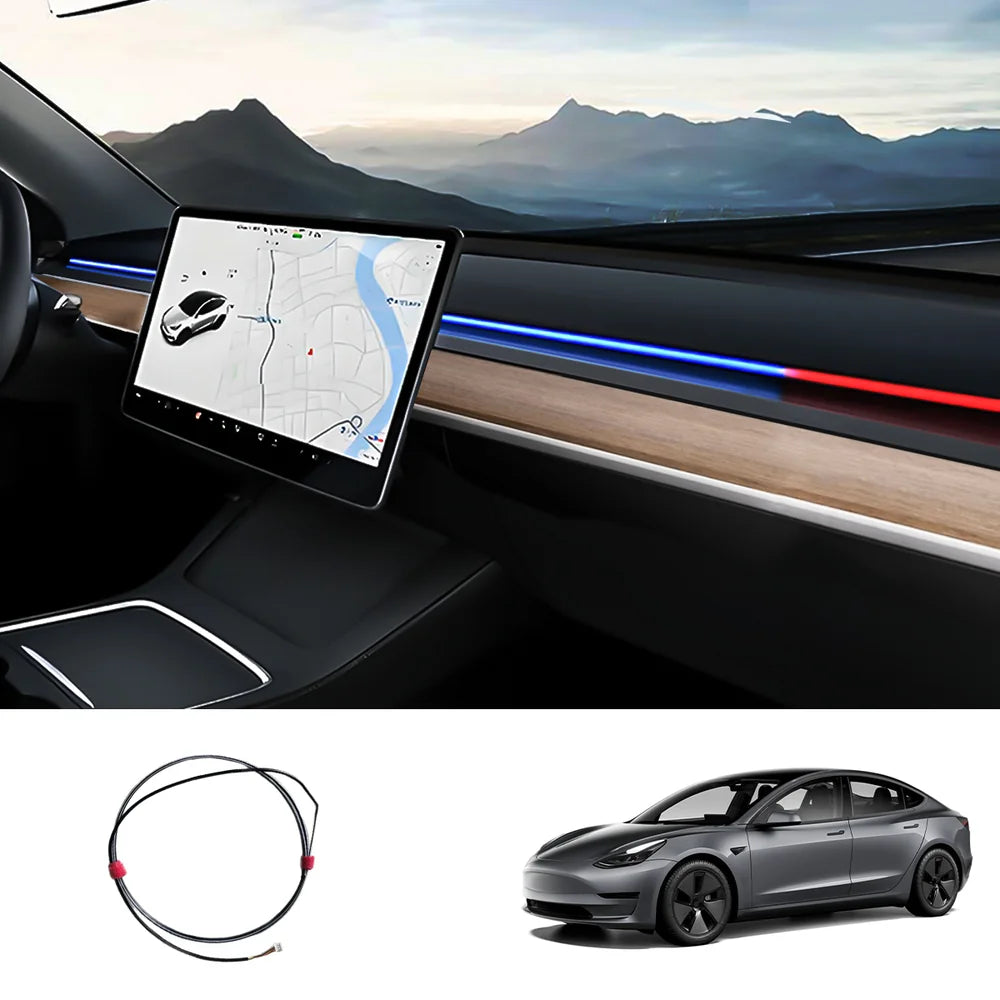 Blind Spot Detection (BSD) Smart Ambient Light for Tesla Model Y/3 (2017–2025+) Model 3 (2021–2023)