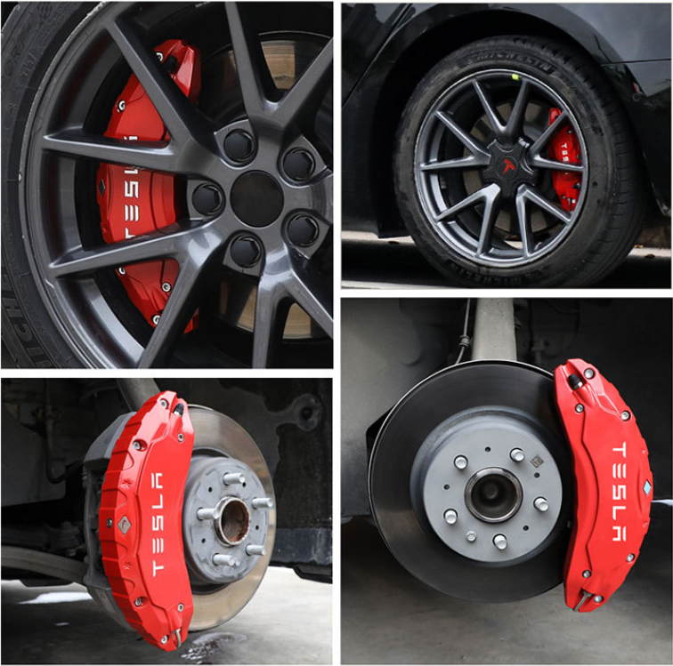 Brake Caliper Covers (4Pcs) For Tesla Model 3/Y (2017-2023)