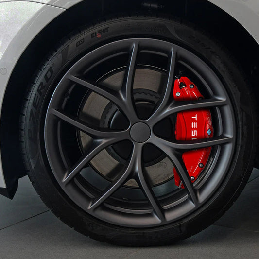 Brake Caliper Covers (4Pcs) For Tesla Model S/X (2018-2022) Red
