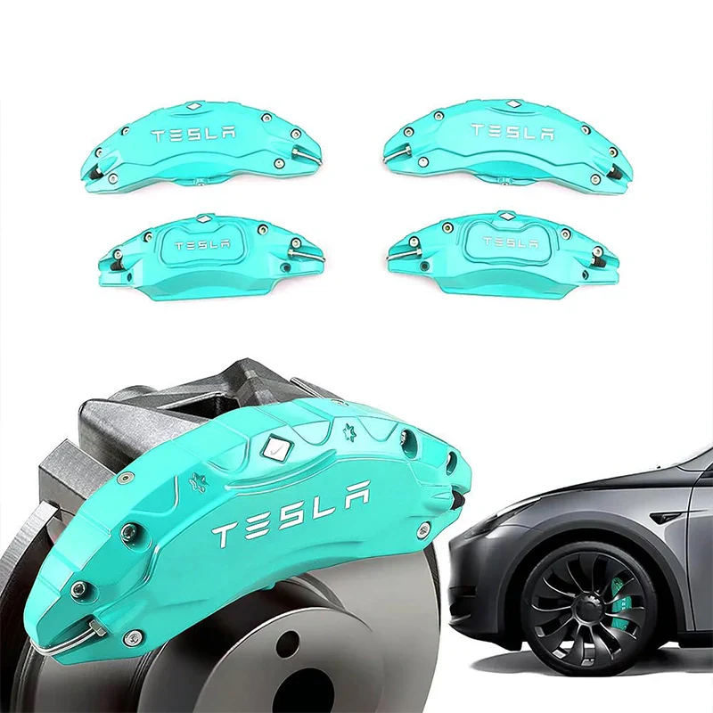 Brake Caliper Covers For Tesla Model S/X(4Pcs) Model S Tiffany Blue